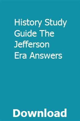 History study guide the jefferson era answers. - Manuale di riparazione del motore tecumseh lh358sa.