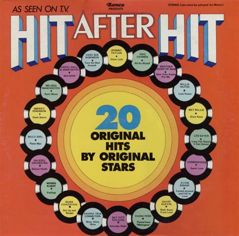 Hit after hit. 2:58. 1961 HITS ARCHIVE: A Tear - Gene McDaniels (45 single version) 2:05. Gene McDaniels - There was a tall oak tree (Lp 33 - Hit after hit - Liberty Lrp - 3258 - B3) 2:28. Gene McDaniels - Tower Of Strength. 2:20. View credits, reviews, tracks and shop for the 1962 Vinyl release of "Hit After Hit" on Discogs. 