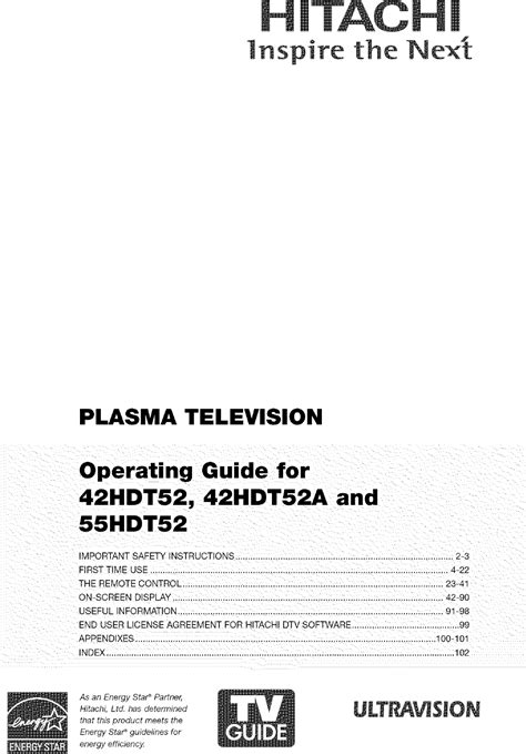 Hitachi 42hdt52 plasma display panel repair manual. - 2006 polaris ranger 700 xp owners manual.