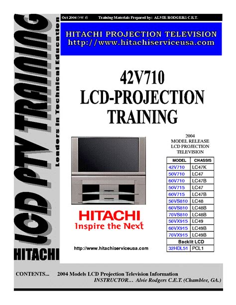 Hitachi 42v710 lcd projection television repair manual. - Revolution und gegenrevolution in der europäischen bildpublizistik 1789-1889 =.