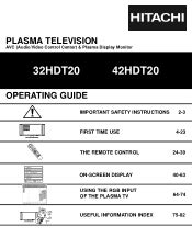 Hitachi 50hda39 service manual repair guide. - Zwei jahre im sattel und am feinde.