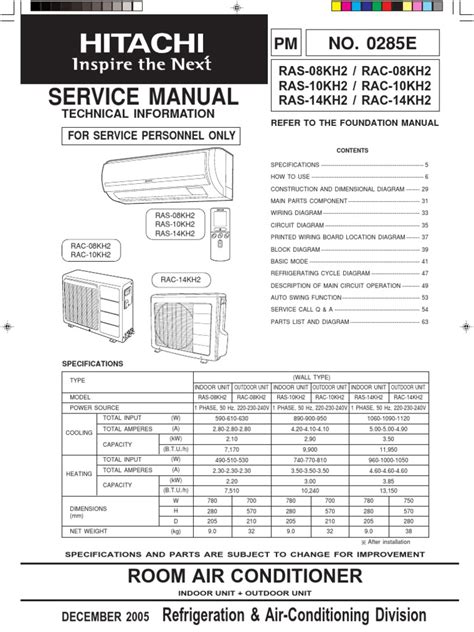 Hitachi air conditioner service manual free. - Diseño de experimentos montgomery octava edición soluciones.