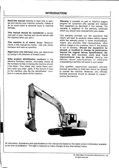 Hitachi ex200 2 ex200lc 2 excavator operators manual. - Kämpfe im vorgelände der fischbacher alpen 1945..