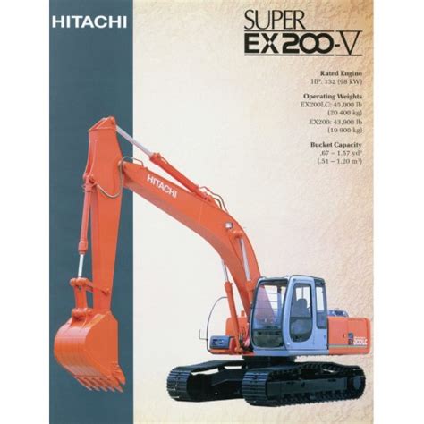 Hitachi ex200 3 ex200lc 3 manuale di riparazione per escavatori. - Janome new home sewing machine manuals.