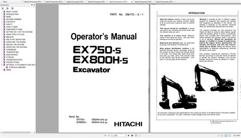 Hitachi ex750 5 ex800h 5 excavator workshop service repair manual. - An analytical guide to television s one step beyond 1959 1961.