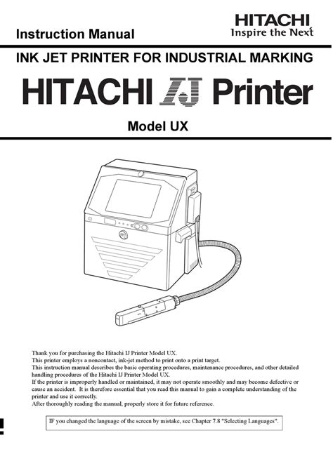 Hitachi ij printer instruction manual pb. - El último capítulo del admiral graf spee.