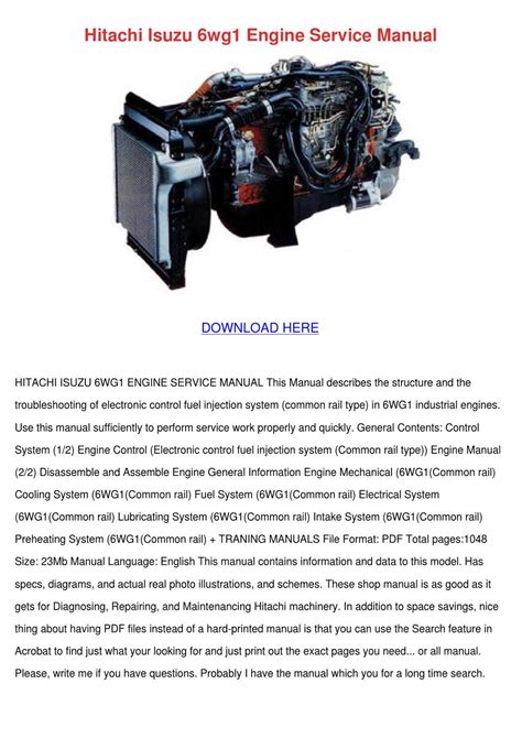 Hitachi isuzu 6wg1 engine service manual. - Entrepreneurs guide to the lean brand by jeremiah gardner.