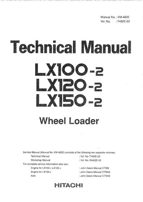 Hitachi lx100 2 lx120 2 lx150 2 wheel loader service manual set. - 2004 nissan pathfinder model r50 reparaturanleitung download herunterladen.
