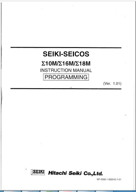 Hitachi seiki seicos 11m control fanuc manual. - Nace cp level 1 manual free.