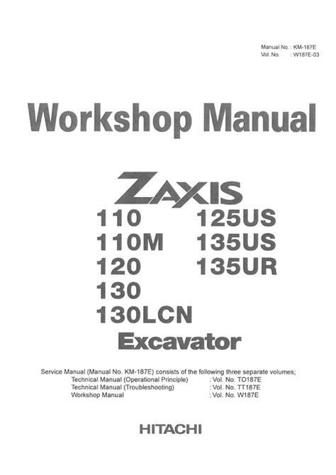 Hitachi zaxis 110 110m 120 130 130lcn 125us 135us 135ur excavator service repair manual instant. - 1999 audi a4 shock and strut boot manual.