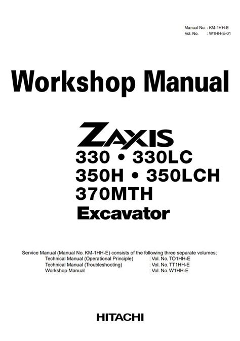 Hitachi zaxis 330 330lc 350h 350lch 370mth excavator workshop service repair manual download. - Manuale di riparazione dei reparti montgomery.