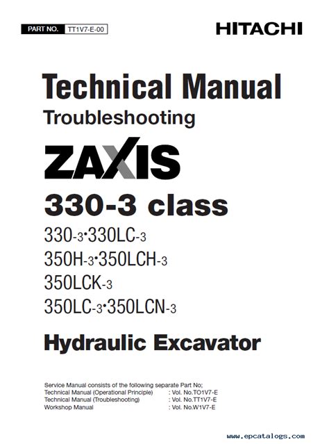 Hitachi zaxis 330 manual del operador. - Manuale di servizio del caricatore quicke.