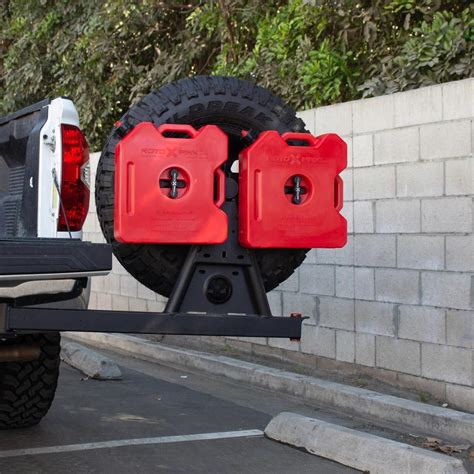 The Hitchgate Solo spare tire carrier universally fits on almo
