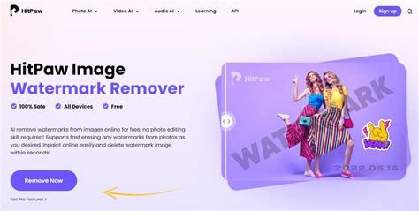 Hitpaw online watermark remover.  Includes tasks such as Watermark remov...