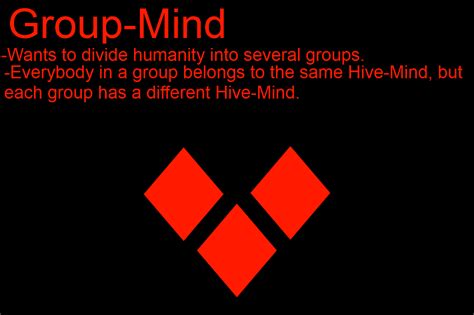 Hivemind focus group. The concept of the group or hive mind is an intelligent version of real-life superorganisms such as a beehive or an ant colony. [ citation needed ] Some hive minds feature members that are controlled by a centralised "hive brain" or "hive queen," but others feature a decentralised approach in which members interact equally or roughly equally to ... 