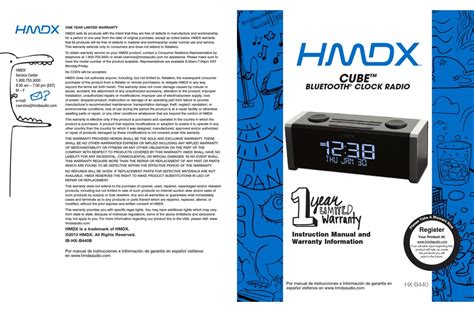 Hmdx audio hx b440 cube bluetooth alarm clock manual. - Lov og rett i næring og yrke.
