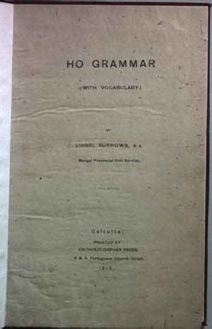 Ho Grammar With Vocabulary
