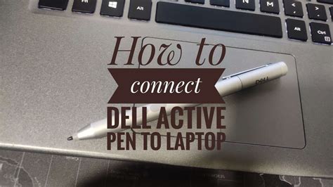 Ho to connect laptop pen