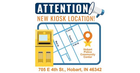 The kiosk, at the Hobart Police Community Center, 705 E. 4th St., allows customers to easily make regular transactions such as new registration, renewing registration, renewing a driver's license or state identification, among other tasks. It is available 24 hours a day, seven days a week, according to a press release. The state BMV has more .... 