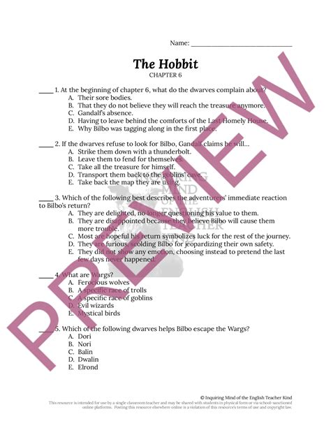 Hobbit study guide answer key by patty. - Darstellung der geschichte der körpererziehung im iran.