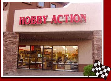 Hobby action. About Hobby Action R/C Raceway Family-run shop focusing on remote control vehicles. Large hobby shop, large dirt indoor track and 150 pit spots. Party room available for parties, boy scouts activities and more. 