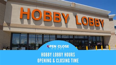 The opening time of Hobby Lobby stores may vary depending on the location, day of the week, and time of year. However, most Hobby Lobby stores open simultaneously on weekdays and Saturdays. Here are the typical opening hours of Hobby Lobby stores: Monday to Saturday: 9:00 AM. On Sundays, Hobby Lobby stores generally remain closed.. 