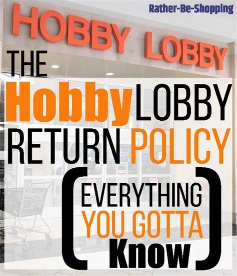 That’s where Hobby Lobby’s return policy comes into pl