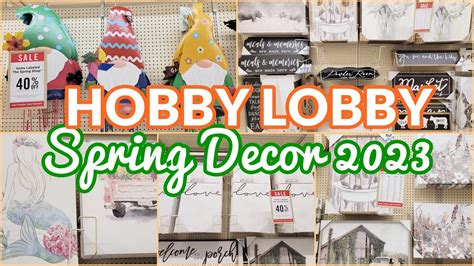 NEW 2023 HOBBY LOBBY EASTER DECOR | 40% off EASTER DECOR | SPRING SHOP WITH ME + DECORATING IDEASHi sweet friends!!!Today we're browsing the New 2023 Hobby L.... 