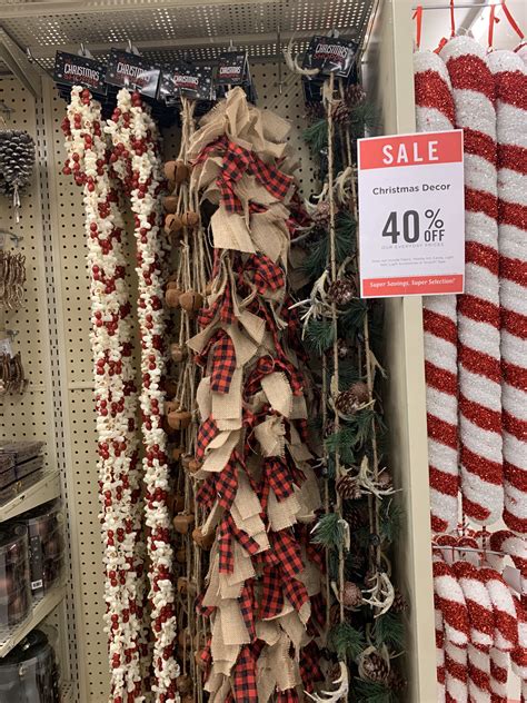 Hobby lobby tree garland. Check out our top Hobby Lobby Christmas Clearance finds…. Nostalgic Blow Mold Tree. Possibly $29.99 (reg. $299.99)– in-store only! Christmas Stockings. Possibly as low as $1.79 (reg. $17.99+) – in-store only! Wrapping paper. Possibly 99¢ (reg. $9.99) – in-store only! Sleigh Bell Ceramic Mugs. 