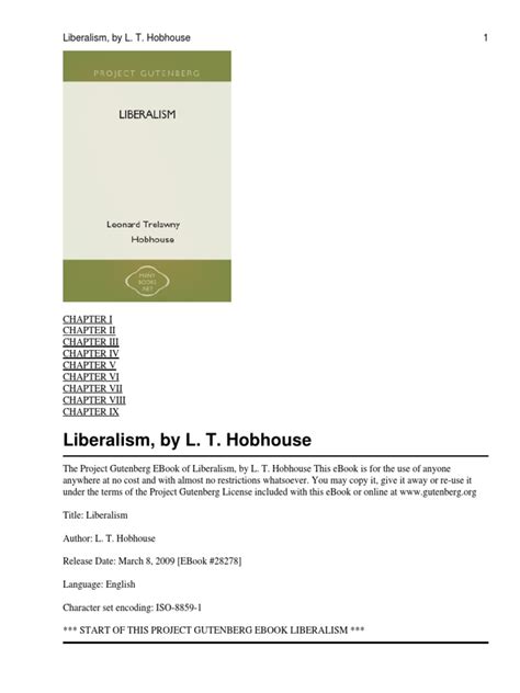 Hobhouse liberalism pdf