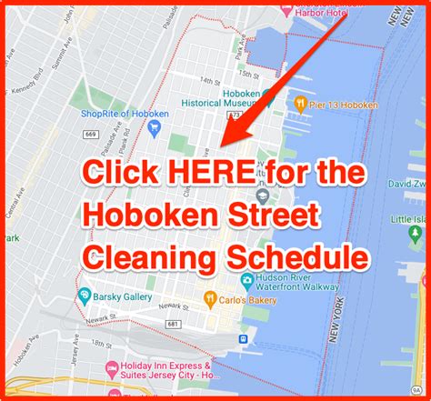 Hoboken street cleaning schedule. Holiday Schedule. This resource will take you to a new site. Please click on the button below to access: Holiday Schedule. The following are the holidays that the City of Hoboken will observe. Alternate side (street … 