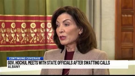 Hochul meets with state officials after swatting calls