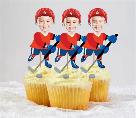 Hockey Cake Toppers - Etsy