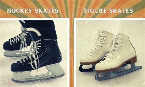 Hockey Skates vs Figure Skates: Similarities & Differences