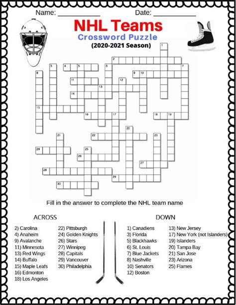 Hockey surface to players crossword. Things To Know About Hockey surface to players crossword. 