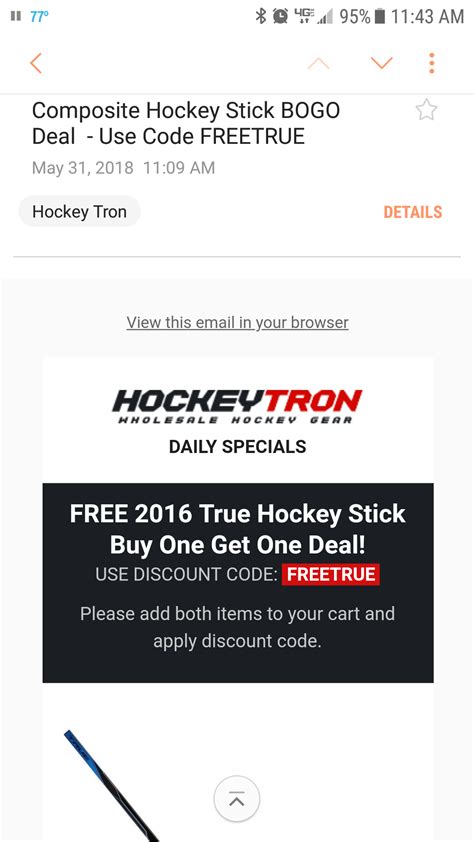 With HockeyTron promo code up to 10% Off Hockey