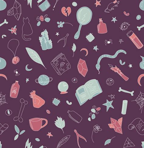 Hocus Pocus Pattern in Three Colors Etsy