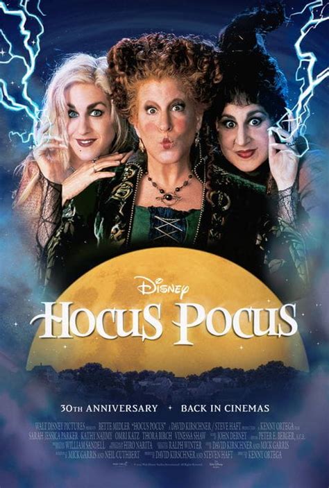By Brent Furdyk / Oct. 6, 2020 3:46 pm EST. Disney released "Hocus Pocus" in July of 1993, a Halloween-themed, big-screen comedy about a trio of diabolical 300-year-old witches; the women are resurrected in the modern era after being executed in Salem centuries earlier. Featuring the star power of Bette Midler, Kathy Najimy, and Sarah …. 
