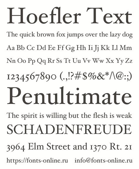 Hoefler text pro.  Have fun choosing! The Hoefler Text typeface was designed by Jo...