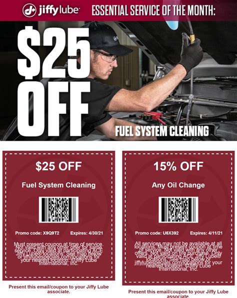 Hoffman jiffy lube $25 coupon. Hoffman Car Wash. January 10, 2019 ·. Almost time for an oil change? Save $20 on your next visit, plus get a FREE Hoffman Car Wash! Get your coupon: bit.ly/2RFrPk9. 