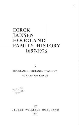 Hogeland Hougland Hoagland Family History - Ancestry