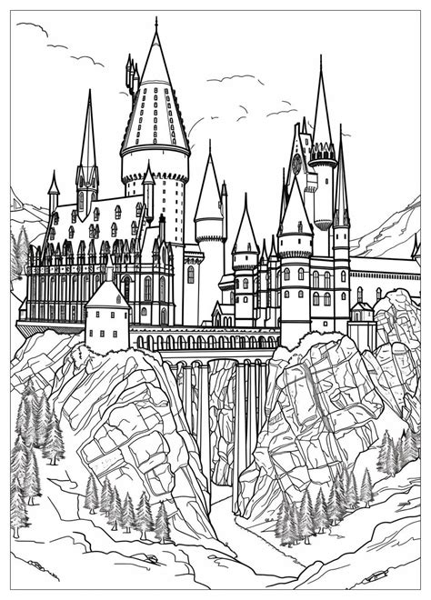 Hogwarts Coloring Sheets