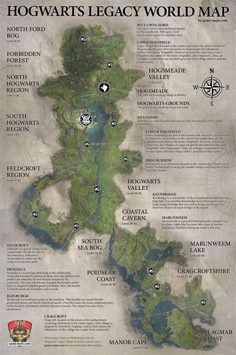 Hogwarts Legacy Hogwarts Map Image to u