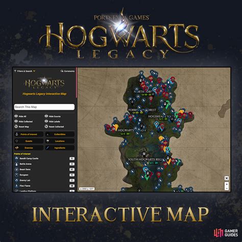 Hogwarts Legacy Interactive Map Interactive Map