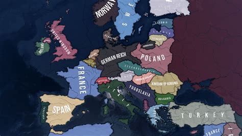 The map is setup as a template mega state/region so you'll have to subdivide the map up with states, strategic regions, supply areas, and countries of your choice. Map size is 5120 x 2560 px If you have any questions you can reach me at the HOI4 Mod COOP and HOI4 Modding Plaza.