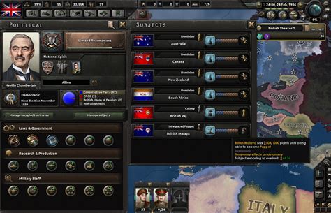 Hoi4 reduce autonomy.  Features such as the Ship Designer, Governments in E...