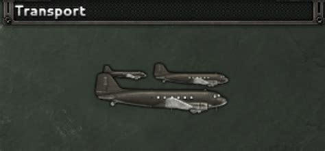 Go to hoi4 r/hoi4 • by ... Unfortunately, transport planes do not get tech upgrades. I wish there was even an option to create a variant with a greater range, but no. .
