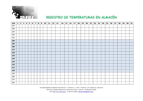Hojas de registro de temperatura y tiempo. - Toro tc3100 weed eater owners manual.