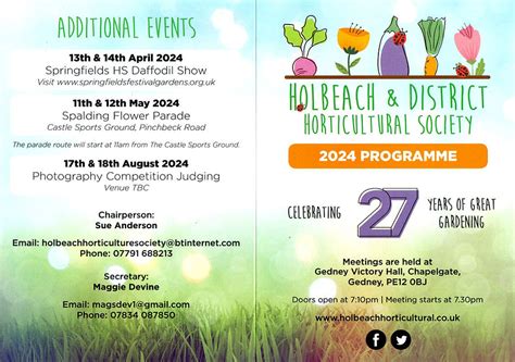 Holbeach Horticultural Society About Us