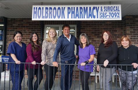 Holbrook pharmacy & surgical. Holbrook Pharmacy & Surgical is located at 233 Union Ave # 100 in Holbrook, New York 11741. Holbrook Pharmacy & Surgical can be contacted via phone at (631) 585-7092 for pricing, hours and directions. 